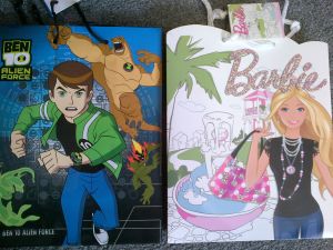 Gift Bags - Gift Bags - Ben 10 / Barbie